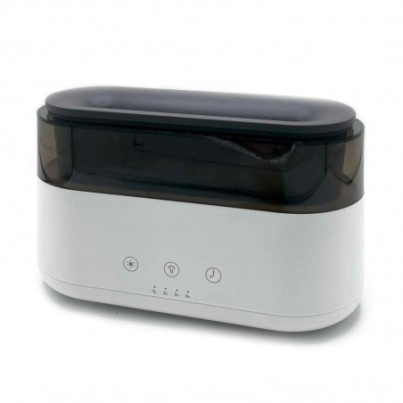Diffusore Modern - Orologio LED - Effetto Fiamma - USB-C