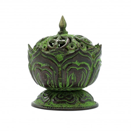 Bruciatore Tibetano in Ottone - Piccolo Loto