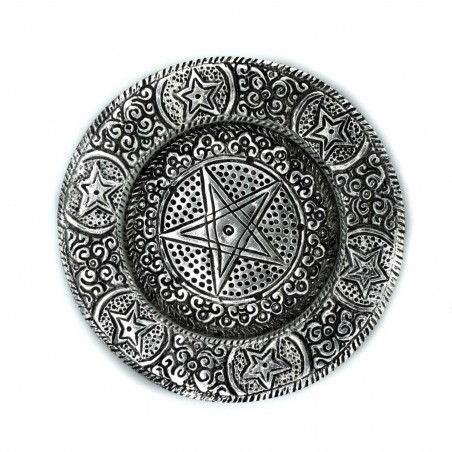 Porta Incensi Pentagono in Alluminio Lucidato - 11,5cm