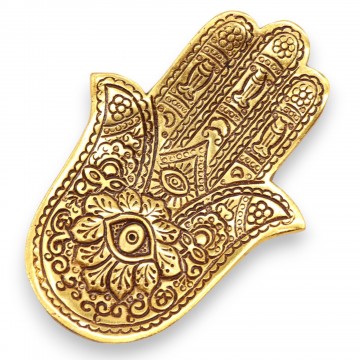 Porta Incensi Hamsa Oro -...