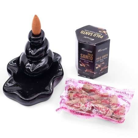 Incenso Masala Palo Santo - Coni Backflow (Pack da 10)